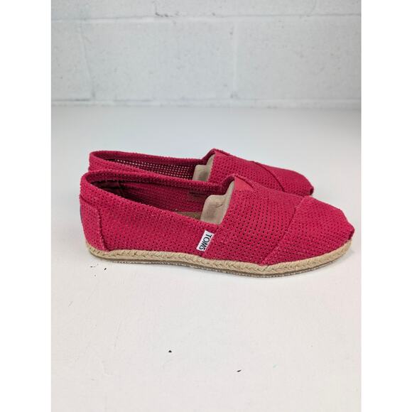 Toms Women's 8 Classic Fushia Pink Freetown Shoes - Picture 4 of 7
